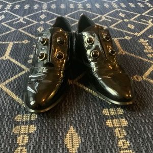 Antonio Melani patent loafer dress shoe